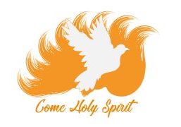 Pentecost Sunday, Come Holy Spirit, typography for print or use as poster, card, flyer or T shirt