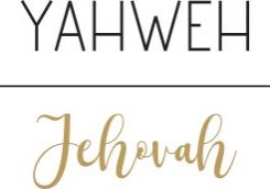 Yahweh Jehovah Gods name Cristian quote Biblical Names vector illustration
